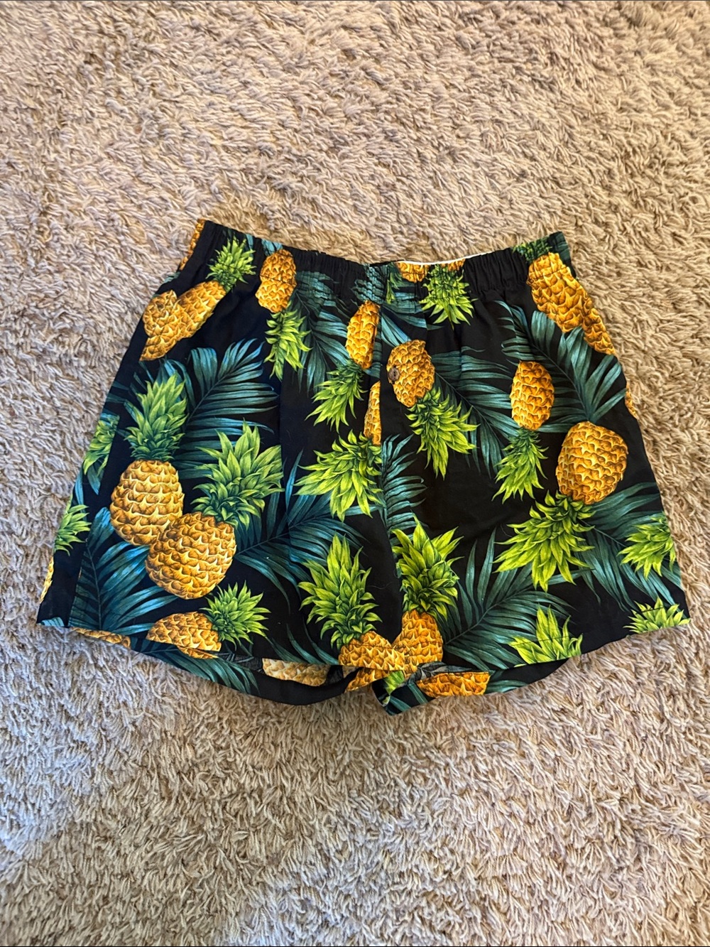 BambooBoxers Tropical Pineapple Boxer Shorts. Size Large.